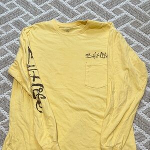 Salt Life Vibrant Yellow Long Sleeve Tee men’s medium